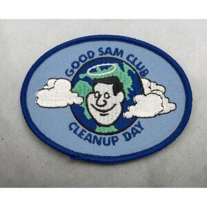 Vintage Good Sam RV Club Patch Cleanup Day Oval Earth Travel Souvenir Unused